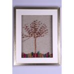 ALİBABA DOĞALTAŞ Çilek Kuvars - Aura Kuvars Doğal Taş Ağaç Tablo