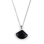 ALİBABA DOĞALTAŞ Obsidyen Doğal Taş Kolye-KLY-830