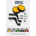 Alıç Bisiklet Denge Tekeri Seti Çocuk Bisikleti Yardımcı Denge Tekeri Metal Gövdeli Kolay Montajlı Destek Tekerleği Takımı