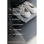 Alıç Kilitli Metal Ayakkabılık Dolabı 3 Kapaklı Duvara Monte Ergonomik Tasarım 103X50X15 cm 0.7 mm Dkp Sac ve Montaj Vidaları - Gri