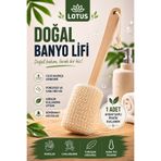 Alıç Lotus Banyo Lifi Uzun Saplı Süngerli Sırt Fırçası Duş ve Banyo Kesesi Vücut Temizleme Lifi
