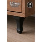 Alıç Lükens Mobilya Ayağı 4 Adet 12 cm Siyah Metal Tv Ünitesi Koltuk Sehpa Ayağı Modern Dekoratif Ayak