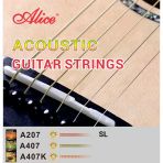 Alice A207-Sl Akustik Gitar Teli (11-52 Super Light) | Bakır Alaşımı Sayesinde Gelişmiş Rezonans Dayanıklı Yapı Ve Dengeli Ses