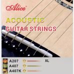 Alice A207-Xl Akustik Gitar Teli (10-47 Extra Light) | Yeni Başlayanlar İçin Yumuşak Tansiyon Parmak Yormayan Yapı Ve Parlak Tonlar