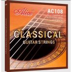 Alice Ac108-N Klasik Gitar Tel Seti - Traditional Nylon (Normal Tension) | Geleneksel Şeffaf Naylon Tizler, Pürüzsüz Yüzey, Konforlu Çalım Ve D