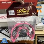 Alice Atb002 Tef Pembe Renk Çift Yarım Daire Formlu, 20 Çift Zilli Ergonomik Saplı