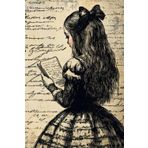 Alice in wonderland inspired Journal: 50 page lined
