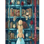 Alice in Wonderland inspired Library Lined Notebook