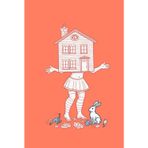 Alice in Wonderland Notebook – Standing Under the House, 6×9 in, 200 Blank Pages for Writing & Sketching: Blank Journal for Creative Writing, ... – Magical, Fantasy, and Whimsical Design