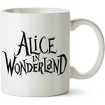 Alice In Wonderland Porselen Kupa Bardak - Beyaz - 199 ml