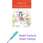Alice In Wonderland + Renkli Fosforlu Kalem