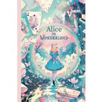 Alice in Wonderland Themed Undated Planner - Financial, Goal Diary. 12 Months Monthly & Weekly. 201 Pages