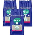Alice Kalın Taneli Süper Emici Doğal 3x7 lt Kedi kumu