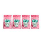Alice Kartopu İnce ve Beyaz Taneli Pudra Kokulu Topaklaşan 4x5 lt Kedi Kumu