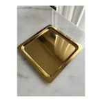 Alice Lüx Gold Kare Servis Sunum Tepsisi / Sunumluk /