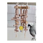 aliceshop Jako İskender Pakistan Amazon Macaw Kakadu Papağanı Ahşap Kemirme Ve Stres Oyuncağı