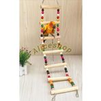 aliceshop Sultan Sevda Cennet Papağanı Muhabbet Kuşu ve Boyutlarındaki Kuşlar için Ahşap Merdiven