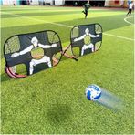 Alida 2 Si 1 Arada Çocuk Mini Futbol Eğitimi Kalesi Katlanabilir Ve Taşınabilir Siyah - Beyaz