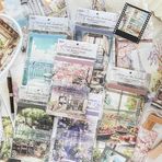 Alideco 180 adet Karalama Defteri Kağıdı Vintage Suluboya Manzara Scrapbooking Kağıdı Günlük Malzemeleri için, Önemsiz Dergiler için Dekoratif El İşi Kağıdı (fengjingyiyu)
