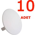 Aliden Lüx Buat Kapağı Bombeli 10 Adet - Beyaz - Yok