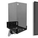 ALIENERGY Xbox Series X için Duvar Montajı (Konsol ve Aksesuarları Güç Düğmesi ile TV'nin Yakın veya Arkasına Monte Edin), XSX Sistemi için Duvar Rafı Braket Kiti
