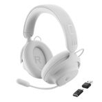 Alienware Pro Kablosuz Oyun Kulaklığı - Kablolu/Kablosuz, Bluetooth 5.3, 15 Dakika Hızlı Şarj, Ses Çıkışı 20 Hz, Pil Konuşma Süresi (ANC açık) 24 Saate Kadar (Bluetooth), Ay Işığı