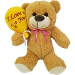 Alifa Toptan I Love You Yazılı Peluş Oyuncak Ayı