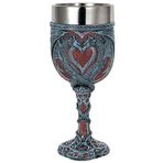 alikiki Ortaçağ Çift Ejderha Şarap Kadehi - Sevgililer Zindanları ve Ejderhaları Şarap Kadehi -7 oz Paslanmaz Çelik İçme Bardağı Romantik Yenilik Gotik Hediye Parti Fikri Kadehler Kız Arkadaşa Eşi için Hediye