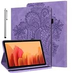 ALILANG iPad Mini 6 2021 (6. Nesil) 8,3 inç Stylus, Çoklu Görüş Açıları PU Deri Stand Flip Kapak iPad Mini 6 Tablet Kılıfı için - Mor