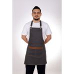 Alim Tekstil Çömlek Resim Sanat Önlüğü Master Chef Cafe Restaurant Şef Garson Kuaför Aşçı Önlüğü - 55 - 75 cm - Antrasit