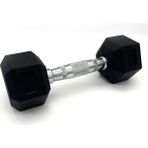 Alin Sport 2,5 kg Kauçuk Profesyonel Olimpik Hex Dumbbell ( Hex Dambıl - Altıgen Dambıl ) - Siyah