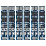 Alinan 6 adet 2S 8A 7,4V 8,4V 16A Akım Limiti 18650 Lityum Pil Şarj Cihazı BMS Devre PCB Koruma Kartı Li-ion Lityum Pil Hücresi Aşırı Şarj Aşırı Deşarj Koruması için