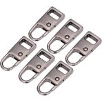 Aling 6x Metal Ayrılabilir Fermuar Etiketleri Çekme Sekmeleri Giyim Dıy Için (Yurt Dışından) - Siyah 01 - Standart