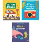 Ali'nin Arabası + Ali'nin Fotoğraf Makinesi + Ali'nin Dinozorları 3 Kitap Set Oyuncak Kitap