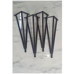 Alin's Home 42 Cm Orta Sehpa Ayağı,kütük Sehpa Ayağı,bench Ayağı,tv Sehpa Ayağı,metal Demir Boru Ayak (4 ADET)