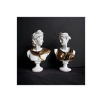 AlinSanatHeykel Artemis ve Apollon Heykeli, Polyester, Beyaz&Gold