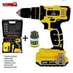 Alıon Energy Plus 24 V 5 Ah Darbeli Şarjlı Vidalama + Bosch Uç Seti