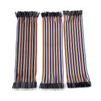Aliotech 120 adet Çeşitli Renkli Dupont Tel 40 pin Dişiden Erkeğe, 40 pin Dişiden Dişiye, 40 pin Erkekten Erkek Pano Bağlantı Telleri Şerit Kablo Kiti Arduino/DIY/Raspberry Pi 2 3/hata ayıklama