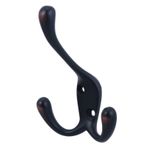 Alipis 2 Adet Retro Duvar Çift Kanca Metal Tek Kanca Demir Duş Perdesi Kancası Metal Duvar Kancaları Duvar Için Retro Ceket Kancaları Çift ​​uçlu Bornoz Askısı Ağır Askı Ütü Kapı Asılı Ev