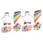 Alipis 2 Set Origami Kağıt Seti Ve Cam Şişesi Ile Diy El Sanatları Için Katlama Kağıdı Doğum Günü Hediyesi Ve Oda Dekorasyonu Için Idealdir 540sayfa*2