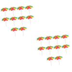 Alipis 40 Dekoratif Küçük Şemsiye Parti Aksesuarları Meze Seçtikleri Meyve Toppers Kokteyl Şemsiye Içecek Süslemeler Kokteyl Toppers Parti Malzemeleri Kokteyl Süsleme