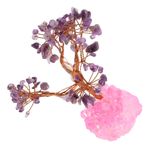 Alipis kristal ağaç süsü küçük süslemeler uzun boylu yapay bitkiler kapalı vazo için yapay dallar yapay bonsai ağacı kristaller küçük kristaller dekoratif ağaç pirinç