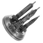 Alipis Landmark Model Süsler için ofis dönüm noktası Masa dekorasyonu masa dekorasyonları modern New York şehir figürleri heykelleri centerpieces alaşım Silver