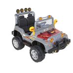 Aliş 504K Gri Mega Çift Kişilik 12 V Uzaktan Kumandalı Akülü Jeep