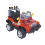 Aliş 504K Kırmızı Mega Çift Kişilik 12 V Uzaktan Kumandalı Akülü Jeep