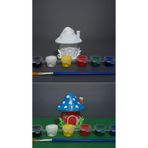 ALİS WORLD Montessori Şirinler Evi Temalı Boyama Seti Kendin Yap Eğitici Öğretici Oyuncak