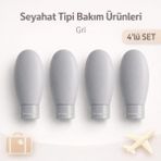 Alisacare 4 Adet Seyahat Tipi Krem Losyon Şampuan Dolum Kutuları 60 ml