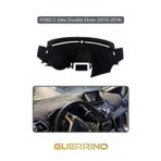 Alisevashop Ford C-Max Double Ekran (2010-2014)Torpido Koruma Halısı Gri Kenar