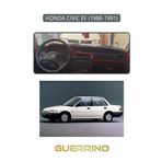 Alisevashop Honda Cıvıc Ef 1988-1991Torpido Koruma Halısı Gri Kenar