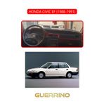 Alisevashop Honda Cıvıc Ef 1988-1991Torpido Koruma Halısı Kırmızı Kenar